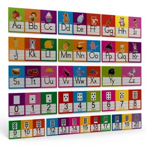 Alphabet Wall Line OUNENO Classroom Cardstock-0