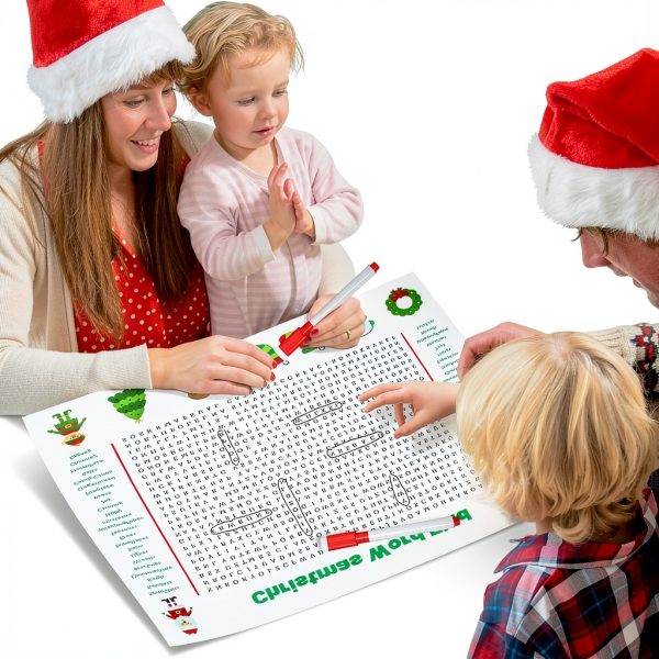 Jumbo Christmas Word Search Poster Office Product-4