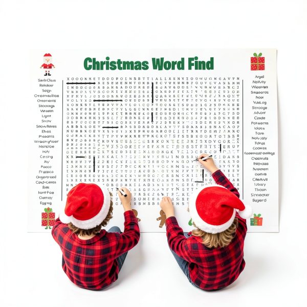 Christmas Word Search Poster 36x24 Inch by Generic-2