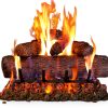 Peterson Real Fyre Gas Logs Rustic Ceramic Live Oak 24-Inch-0