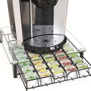 Deco Brothers Coffee Pod Drawer Glass Top Storage Organizer-0