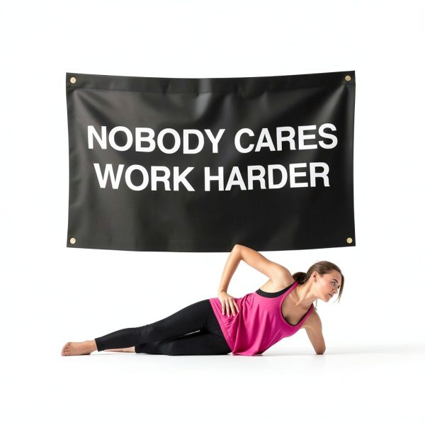 Gold Trident Flag NBCWH Gym Banner Polyester-4