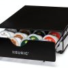 Keurig Coffee Pod Drawer Black Stainless Steel Compact-1