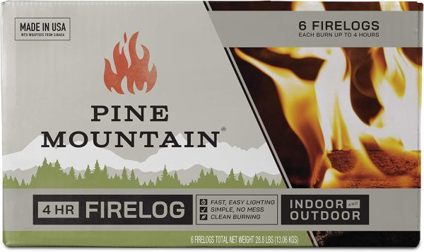 Pine Mountain Fire Log 4 Hour Burn Time Clean Burning-1