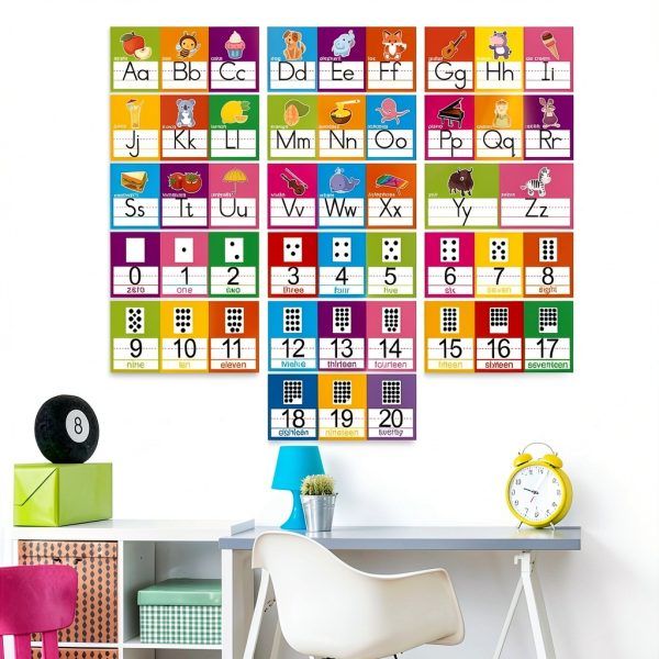 Alphabet Wall Line OUNENO Classroom Cardstock-6