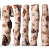 Uniflasy White Birch Logs Ceramic Fiber Fireplace Gas Logs-2