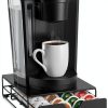 Keurig Coffee Pod Drawer Black Stainless Steel Compact-3