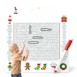 Jumbo Christmas Word Search Poster Office Product-0