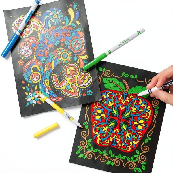 Stuff2Color Black Velvet Coloring Posters 18-Pack-2