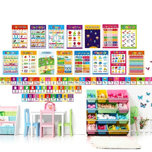 Alphabet Wall Line OUNENO Classroom Cardstock-3