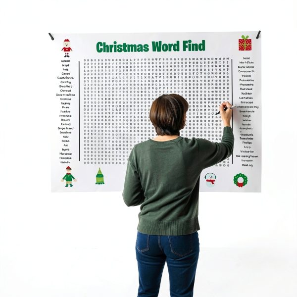 Christmas Word Search Poster 36x24 Inch by Generic-4
