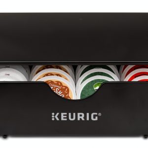 Keurig Coffee Pod Drawer Black Stainless Steel Compact-0