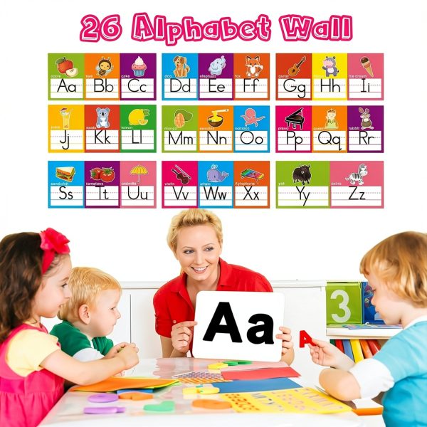 Alphabet Wall Line OUNENO Classroom Cardstock-2
