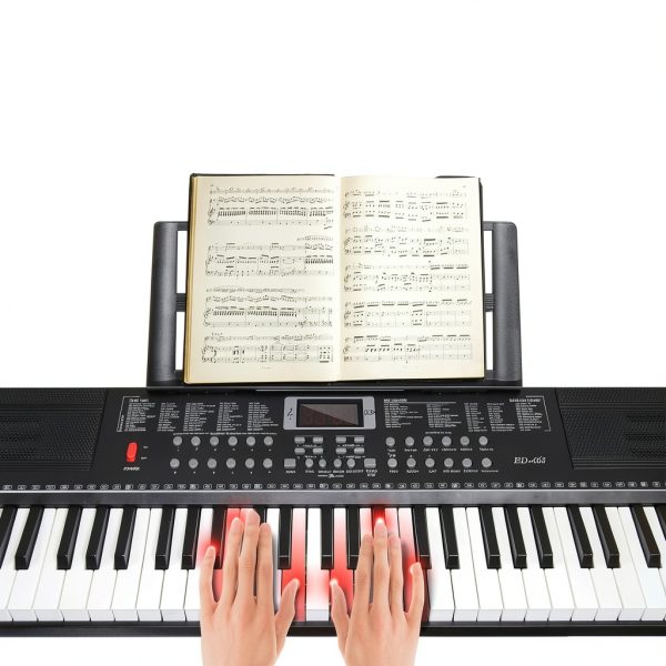 SFESGRER 61-Key Keyboard Black Light-Up-2