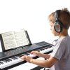 SFESGRER 61-Key Keyboard Black Light-Up-1