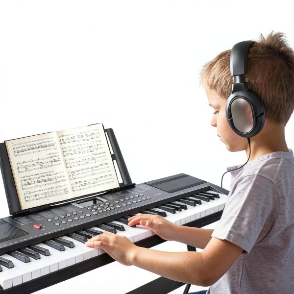 SFESGRER 61-Key Keyboard Black Light-Up-1