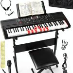 SFESGRER 61-Key Keyboard Black Light-Up-0
