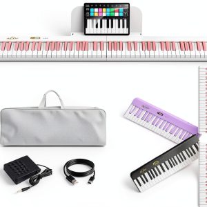 AiJoy Pink Piano Keyboard for Teens-0