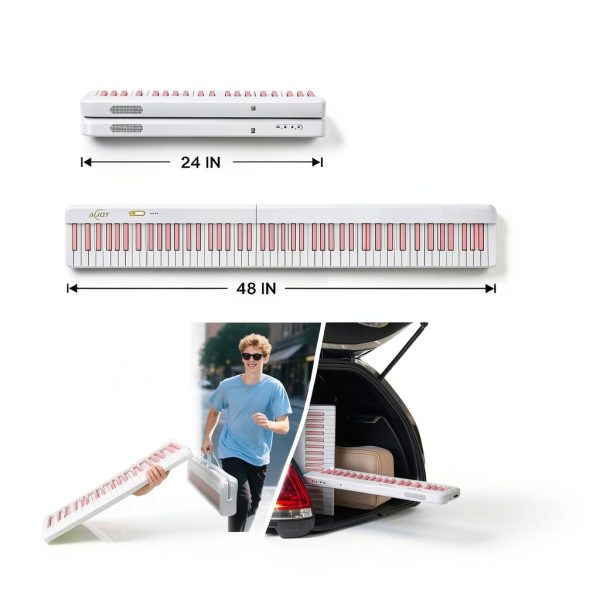 AiJoy Pink Piano Keyboard for Teens-3