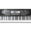 JTSIOV 61 Key Keyboard Piano Black Modern for Kids-2