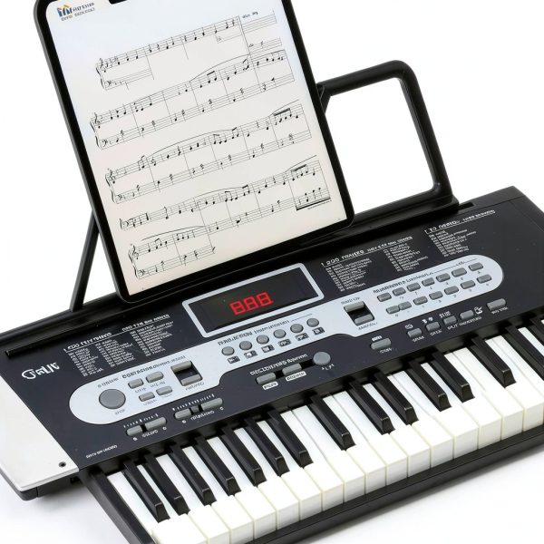 Senfot 61K Portable Keyboards Black Set Musical Instruments-4
