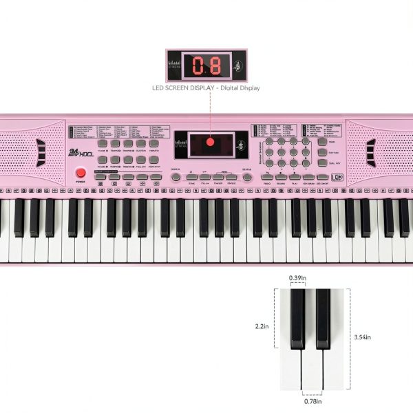 Kids Digital Piano Keyboard 24HOCL BD-613-2