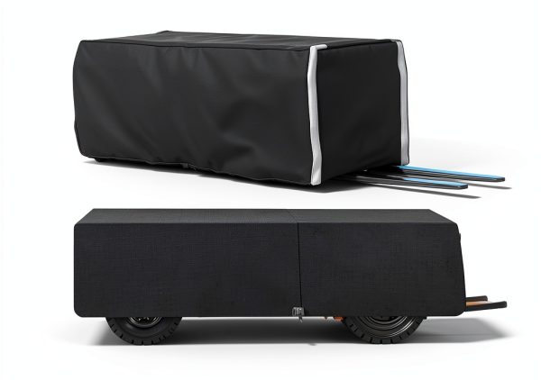 Waterproof Oxford Forklift Cover AutoRxperto 9.25ft Zipper Door-3