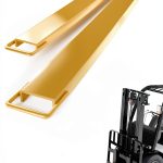 Fork Extensions DEXSO 72in Yellow Heavy Duty Steel Pallet Forklift-0