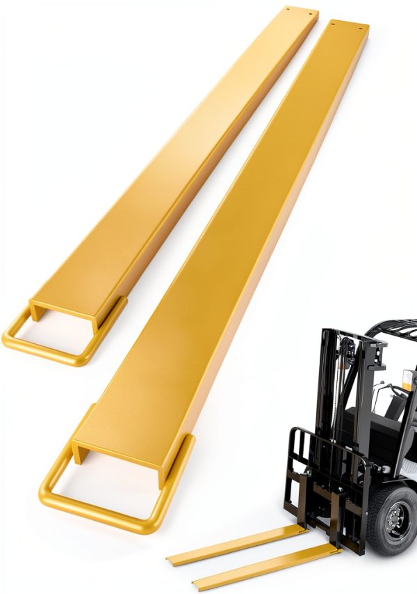 Heavy Duty Steel Pallet Fork Extensions 72 Yellow Garvee 4.5 Width-0