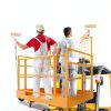 Sidasu Forklift Safety Cage 45x43 Yellow 1400lb Collapsible Wheels-2