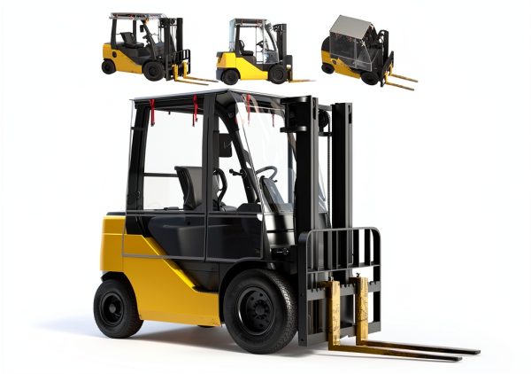 All-Weather Forklift Cover Santiano 600D Oxford EVA Universal 6000lb-0