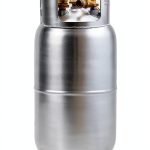 Flame King 33.5lb Aluminum Forklift Propane Tank with Gauge, DOT and TC Compliant, Lightweight, Rugged-Designed-0