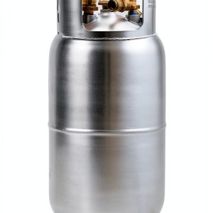 Flame King 33.5lb Aluminum Forklift Propane Tank with Gauge, DOT and TC Compliant, Lightweight, Rugged-Designed-0