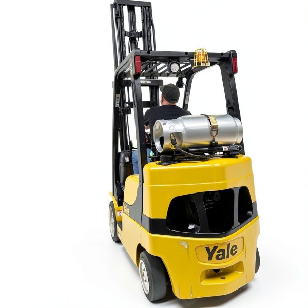 Flame King 33.5lb Aluminum Forklift Propane Tank with Gauge, DOT and TC Compliant, Lightweight, Rugged-Designed-5